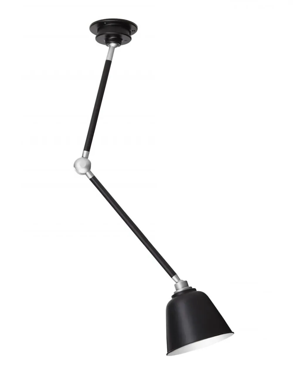 Ceiling Light with Adjustable Arm - Black, Aluminium