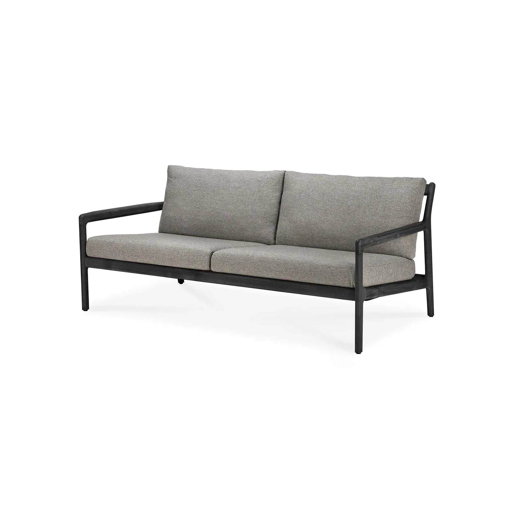 2-Seater Outdoor Sofa - Mocha, Black Teak image