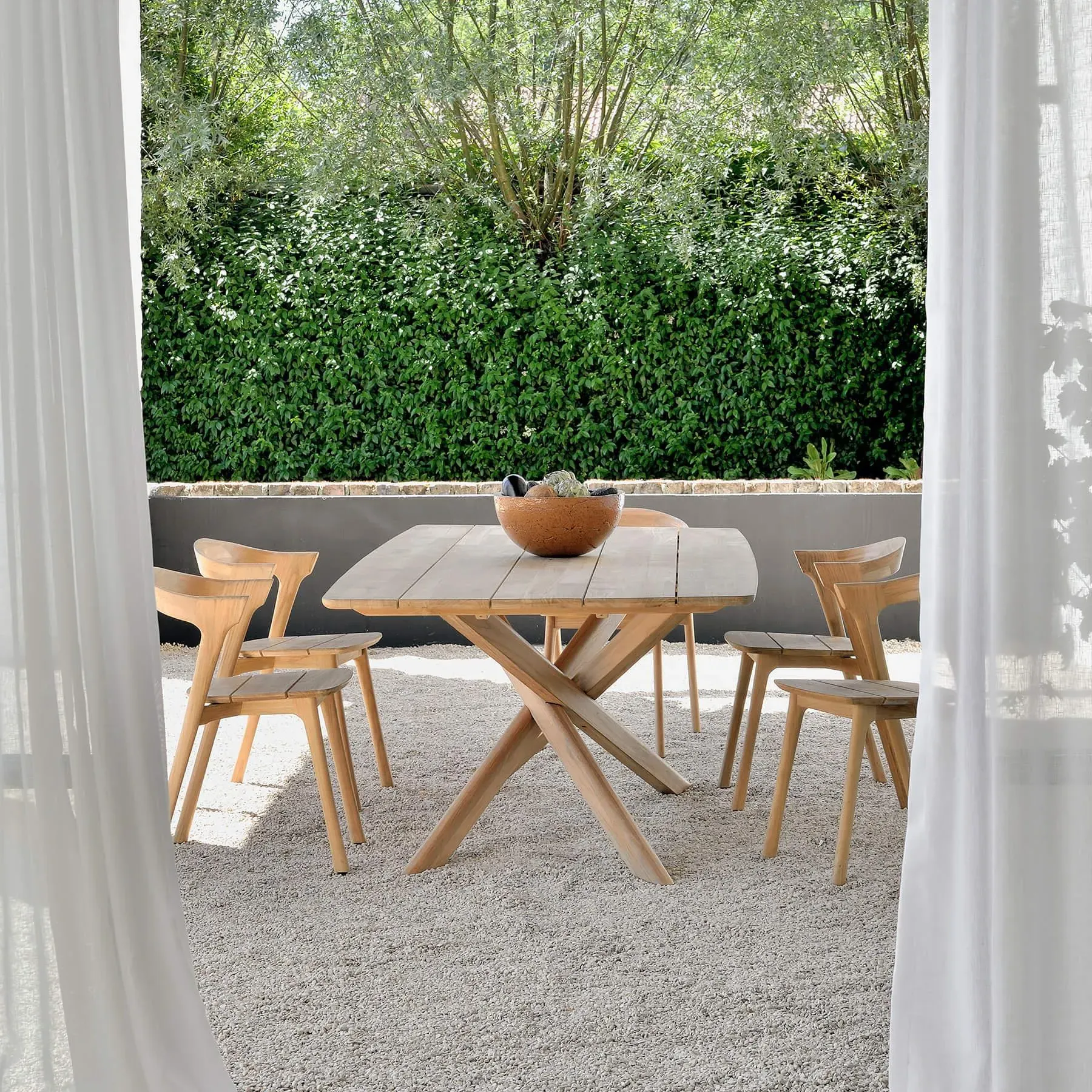 240cm Outdoor Dining Table - Natural, Teak