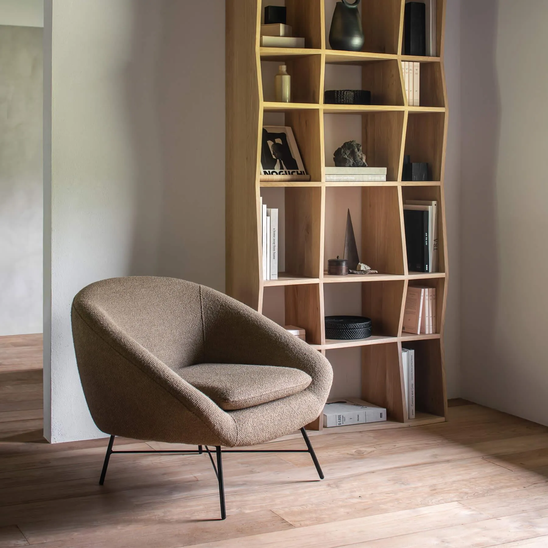 Barrow Lounge Chair with Metal Base - Pine Green