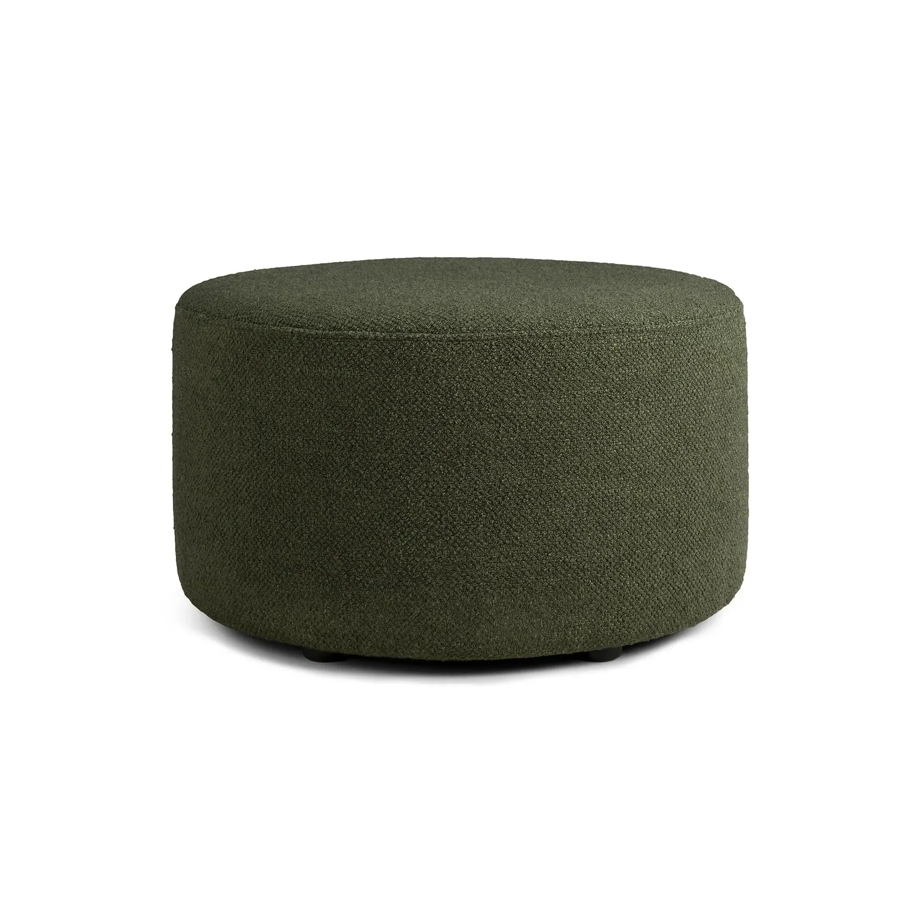 Barrow Low Pouf - Pine Green