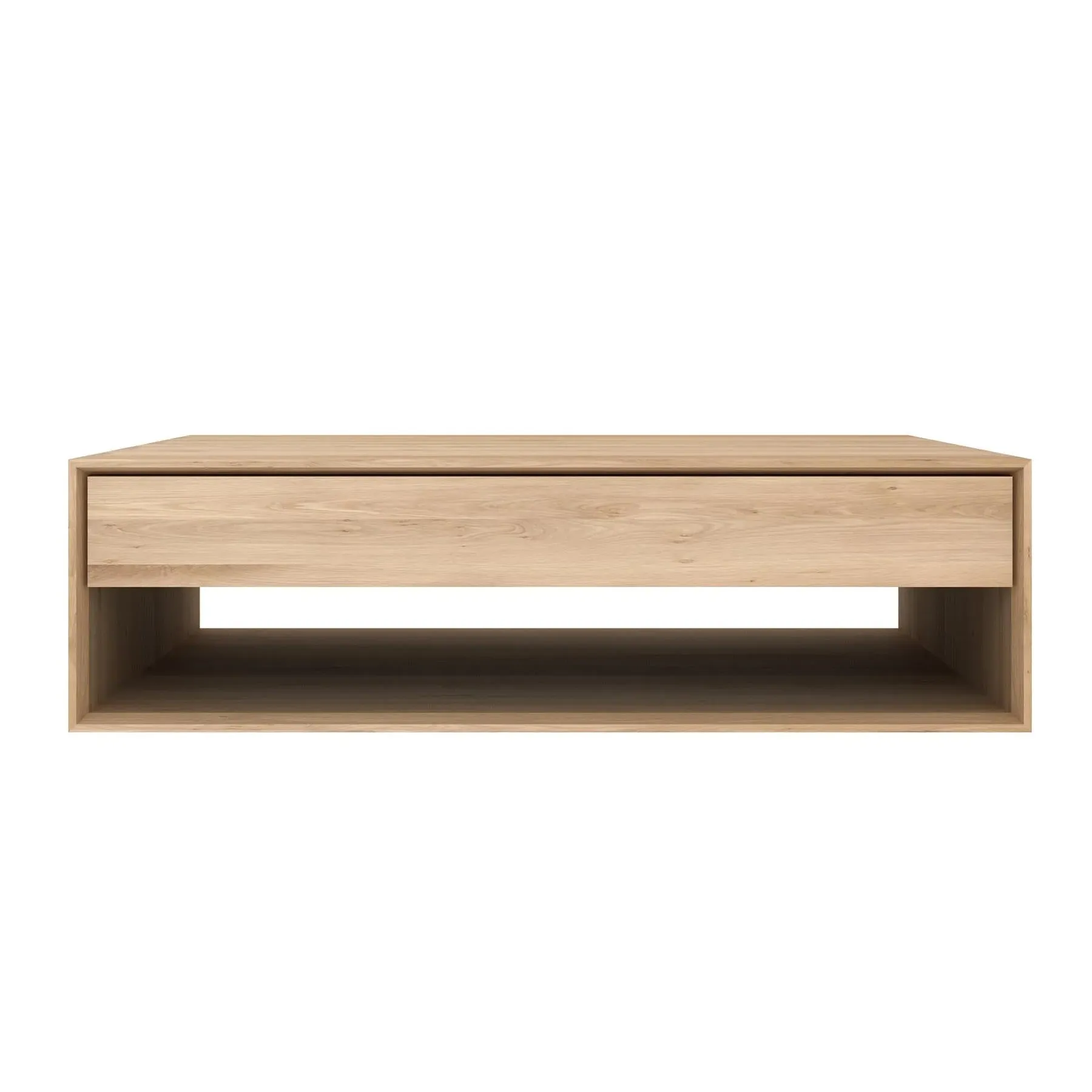Coffee Table with Drawer - Oak, Solid Wood