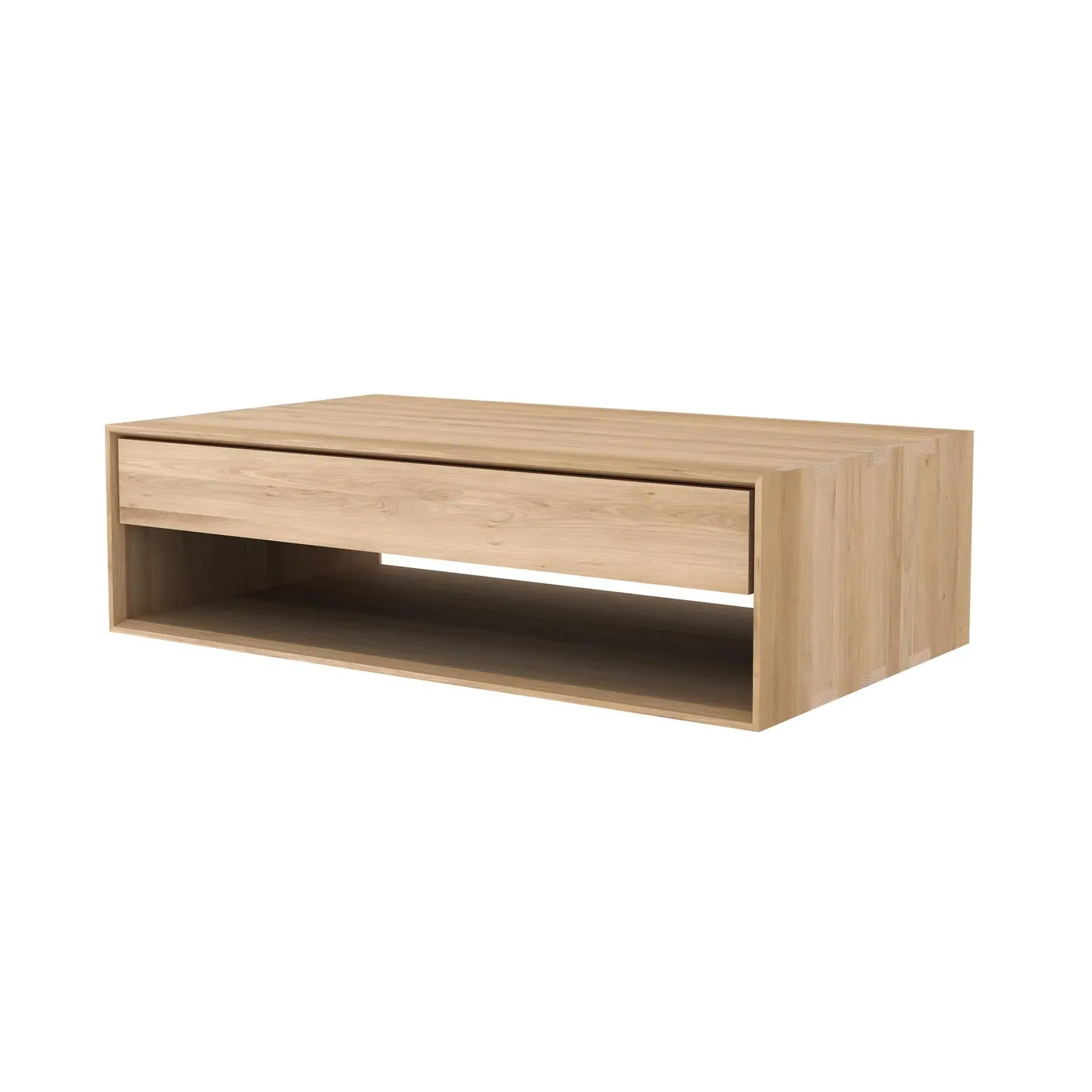 Coffee Table with Drawer - Oak, Solid Wood image