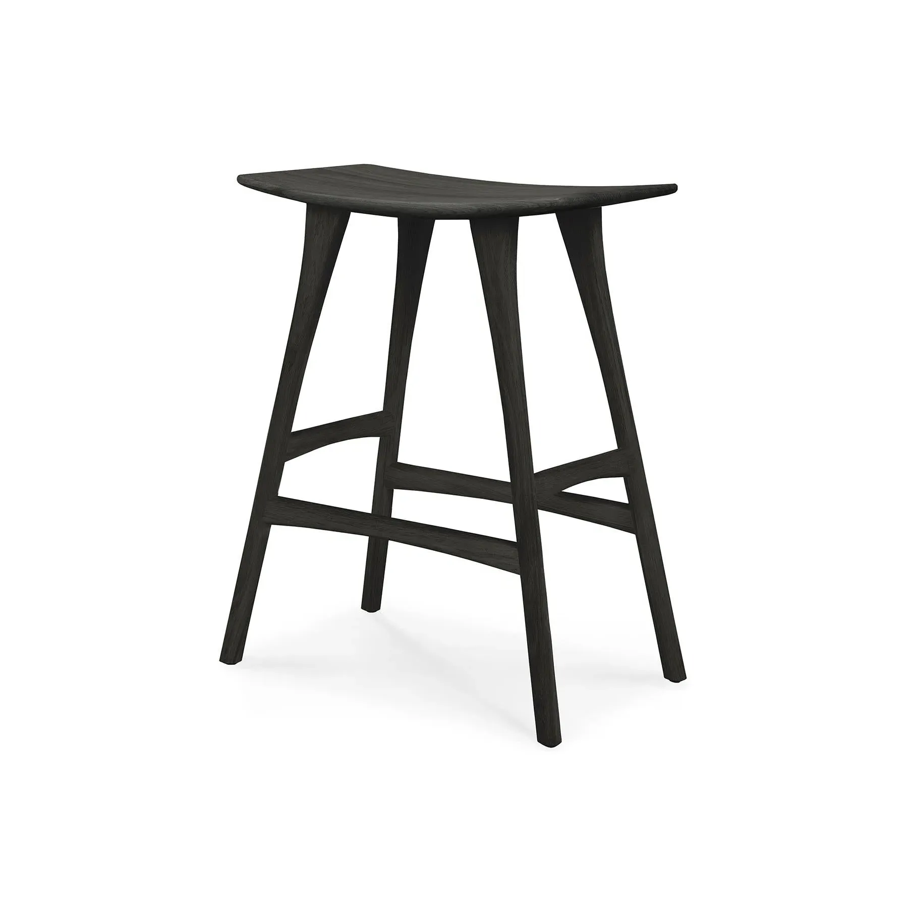 Counter Stool 67cm Height - Black, Oak image