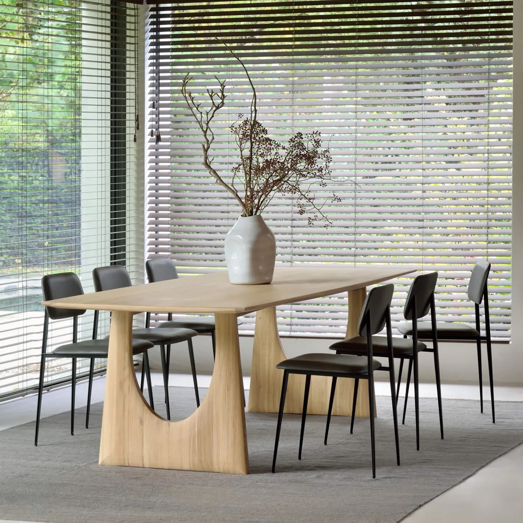 DC Dining Chair with Upholstery - Brown, Leather