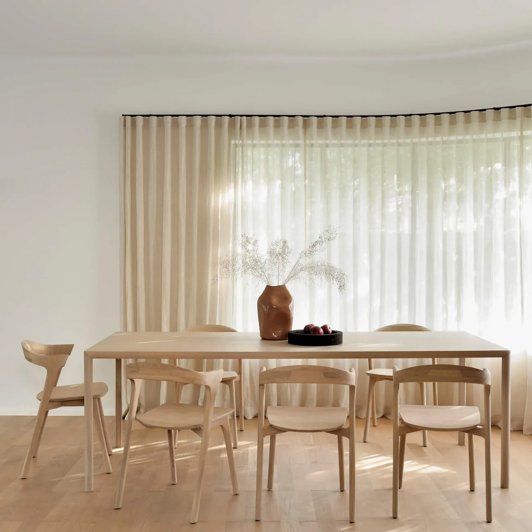 Dining Chair Un-upholstered - Brown Oak