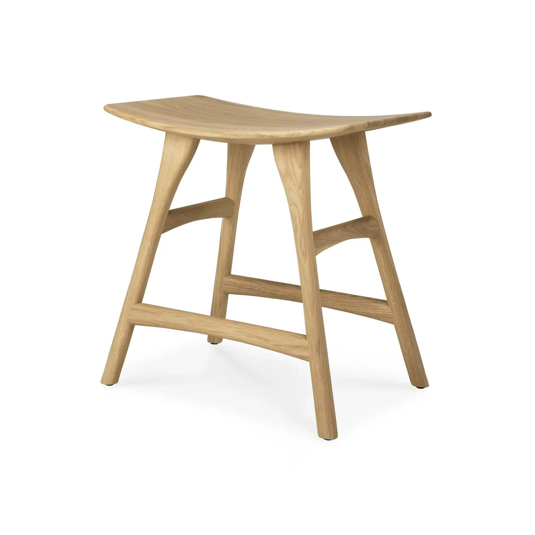 Dining Stool - Oiled Oak, Solid Wood