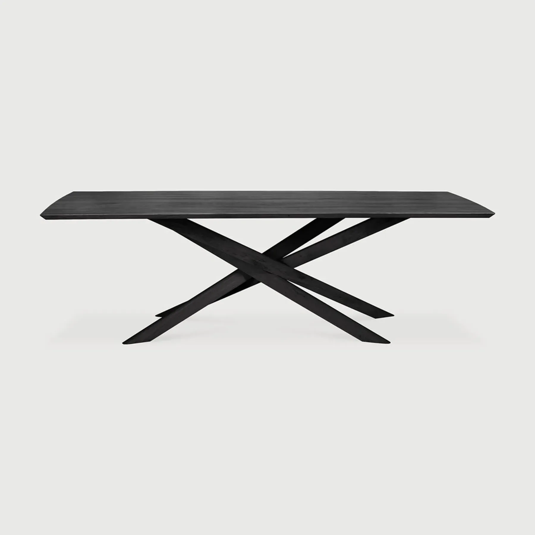 Large Rectangular Dining Table - Black, Oak image