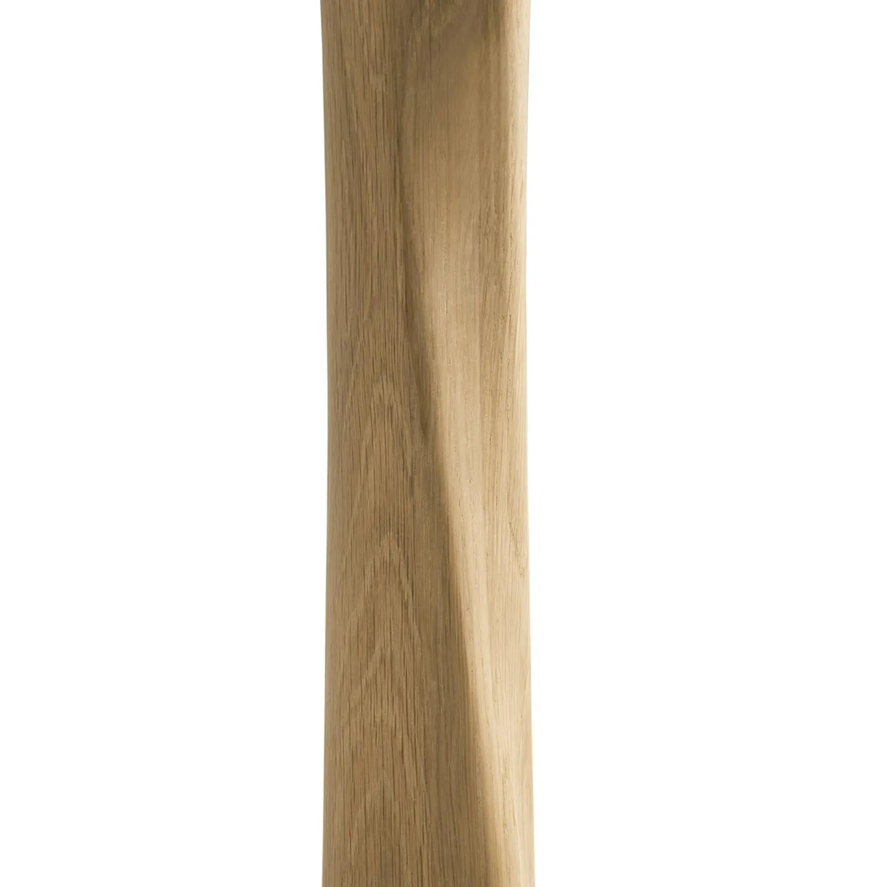 Large Round Dining Table with Twisted Base - Oak