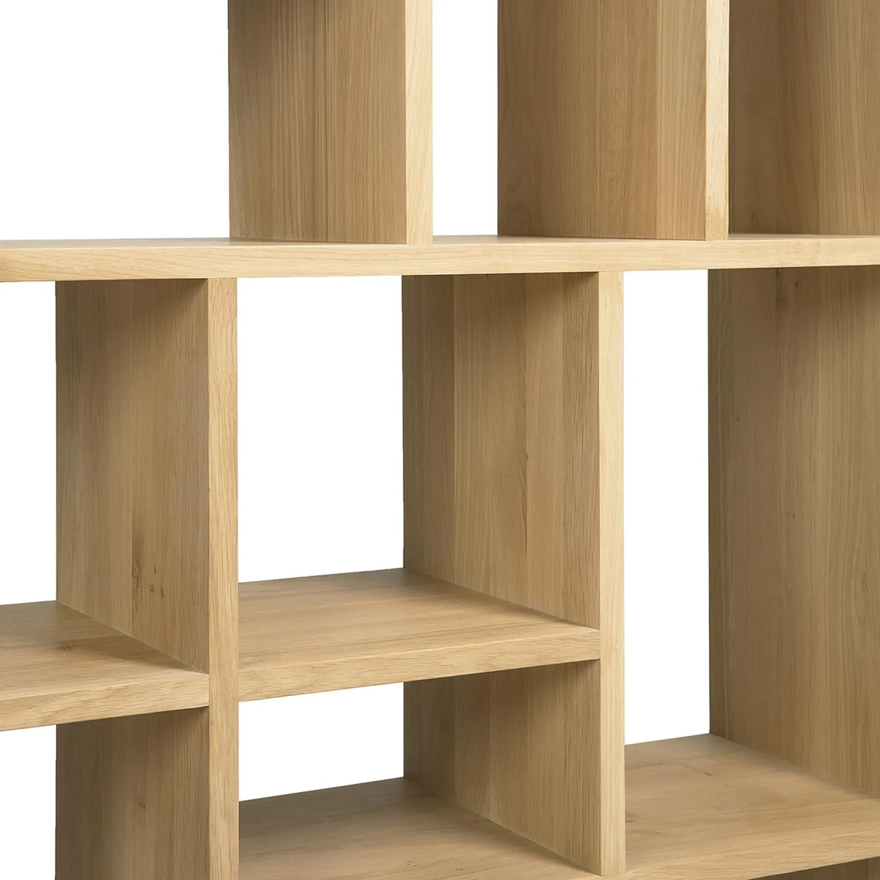 Large Shelf System Grid Design - Oak