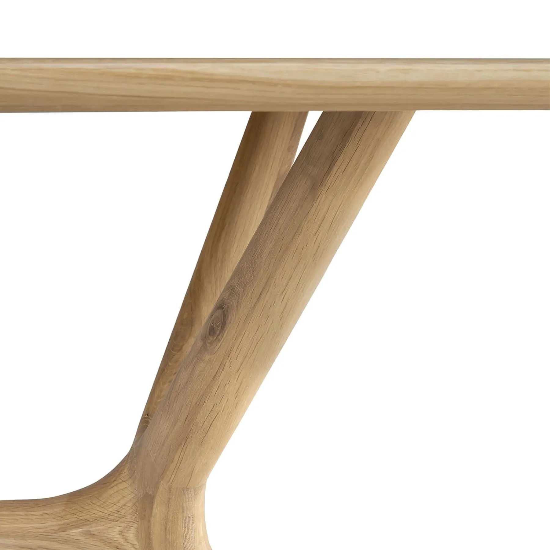 Large X Dining Table - Oak, Solid Wood