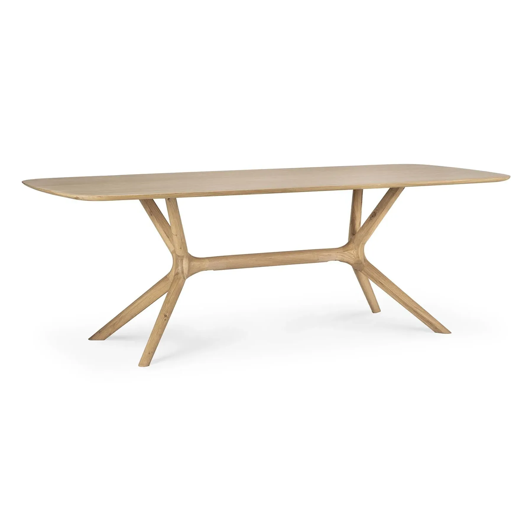 Large X Dining Table - Oak, Solid Wood image