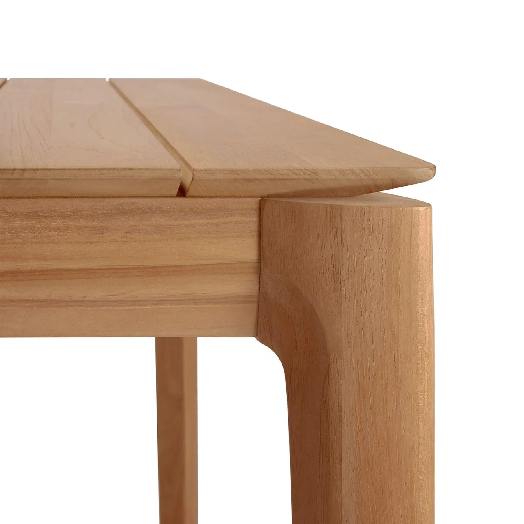 Medium Outdoor Dining Table - Black, Teak