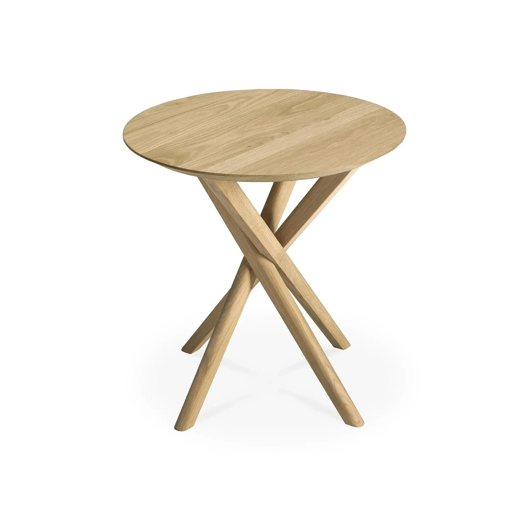 Mikado Side Table with Sculptural Base - Oak image