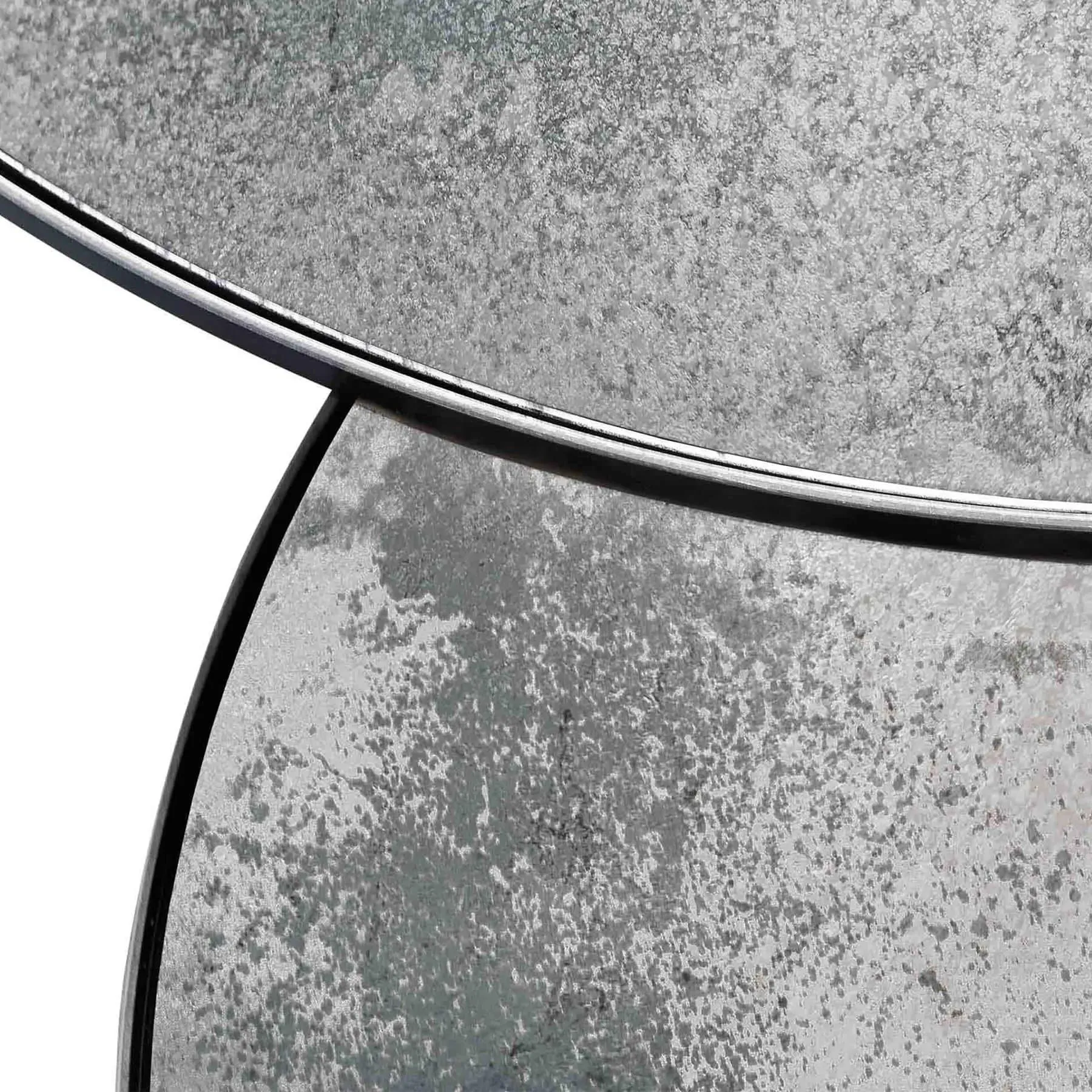 Nesting Coffee Table Set - Bronze, Mirrored Glass