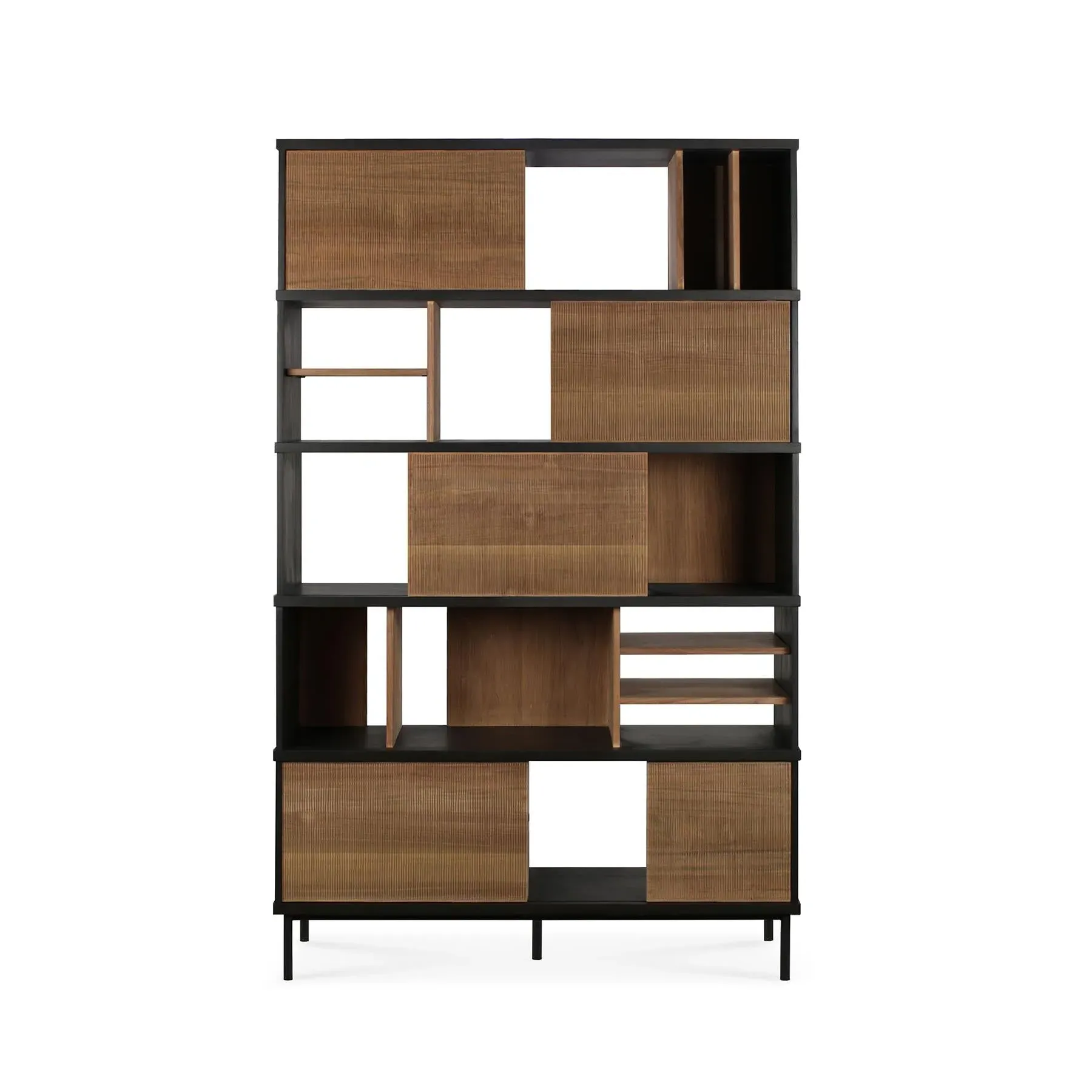 Oscar Rack Shelving Unit - Teak, Metal