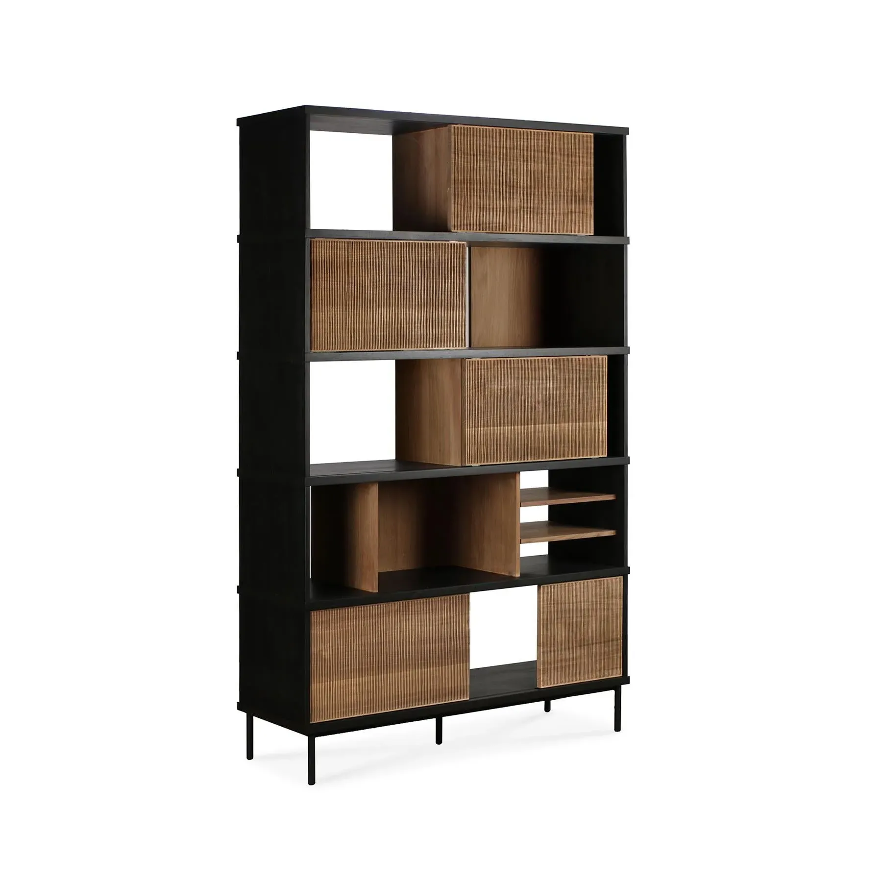 Oscar Rack Shelving Unit - Teak, Metal