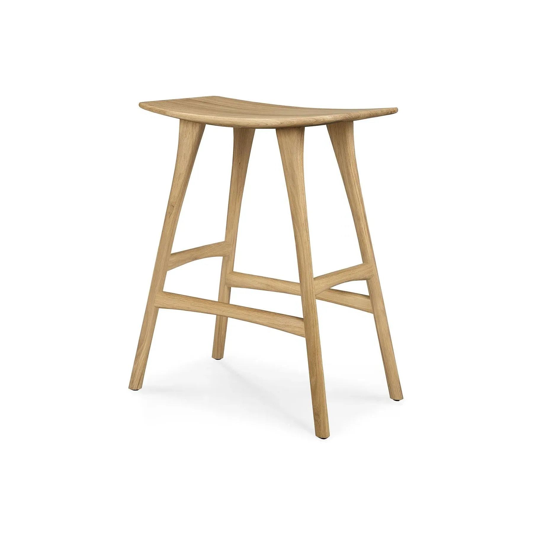 Osso Bar Stool 69cm - Cognac, Oak