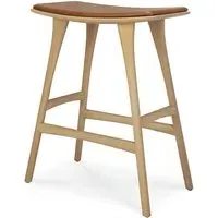 Osso Bar Stool 69cm - Cognac, Oak