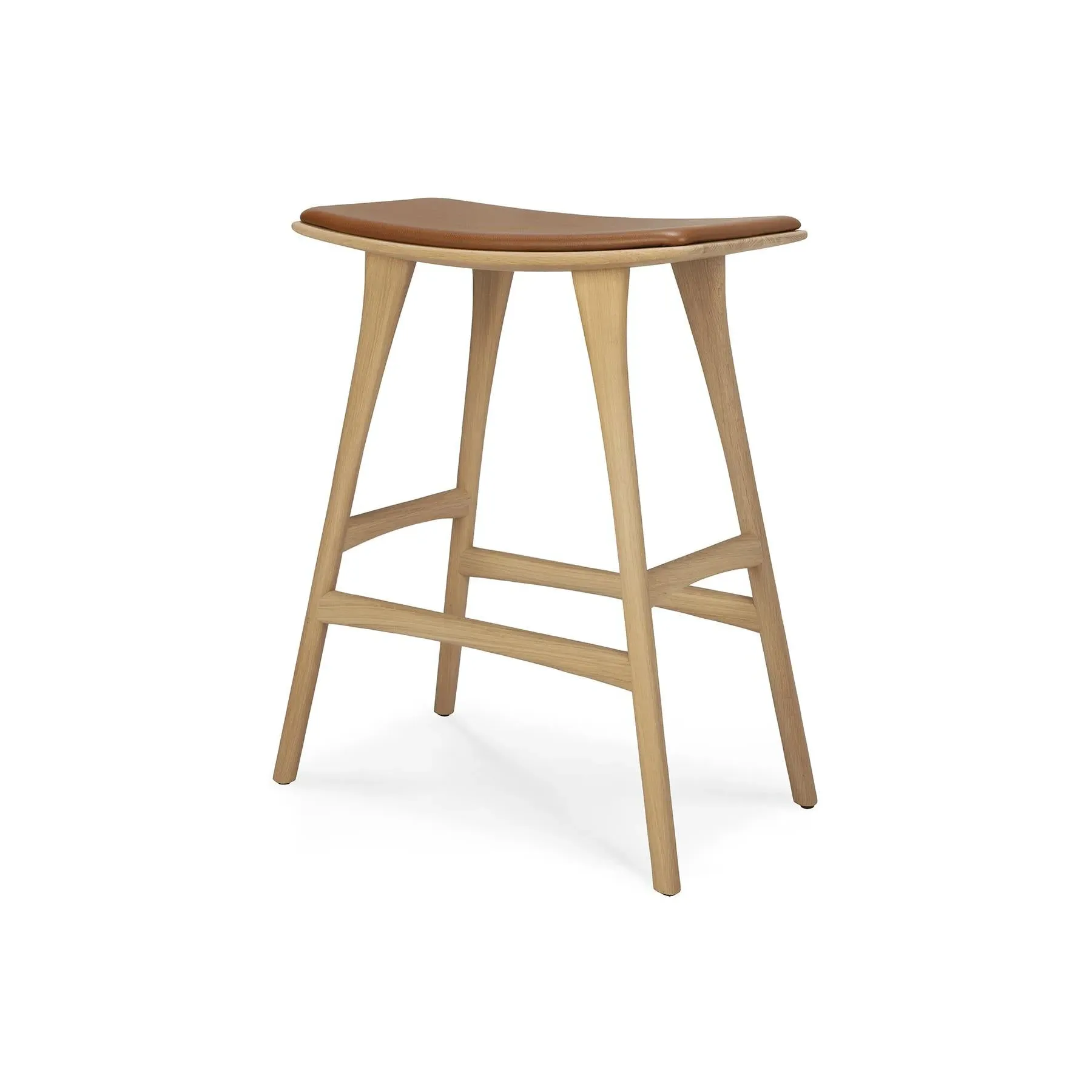 Osso Bar Stool 69cm - Cognac, Oak image