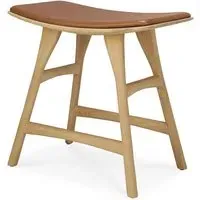 Osso Dining Stool - Cognac, Oak