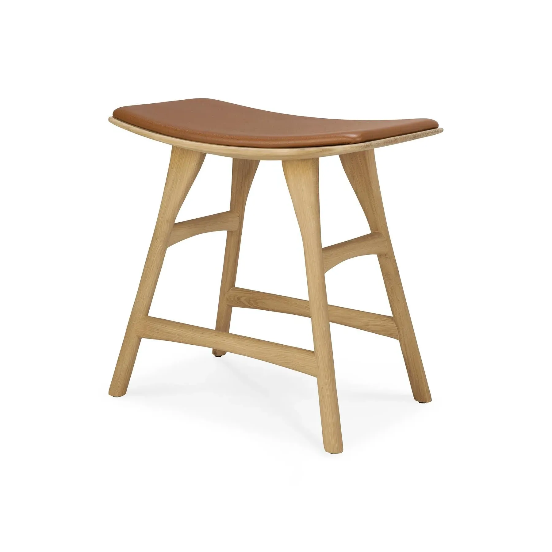 Osso Dining Stool - Cognac, Oak