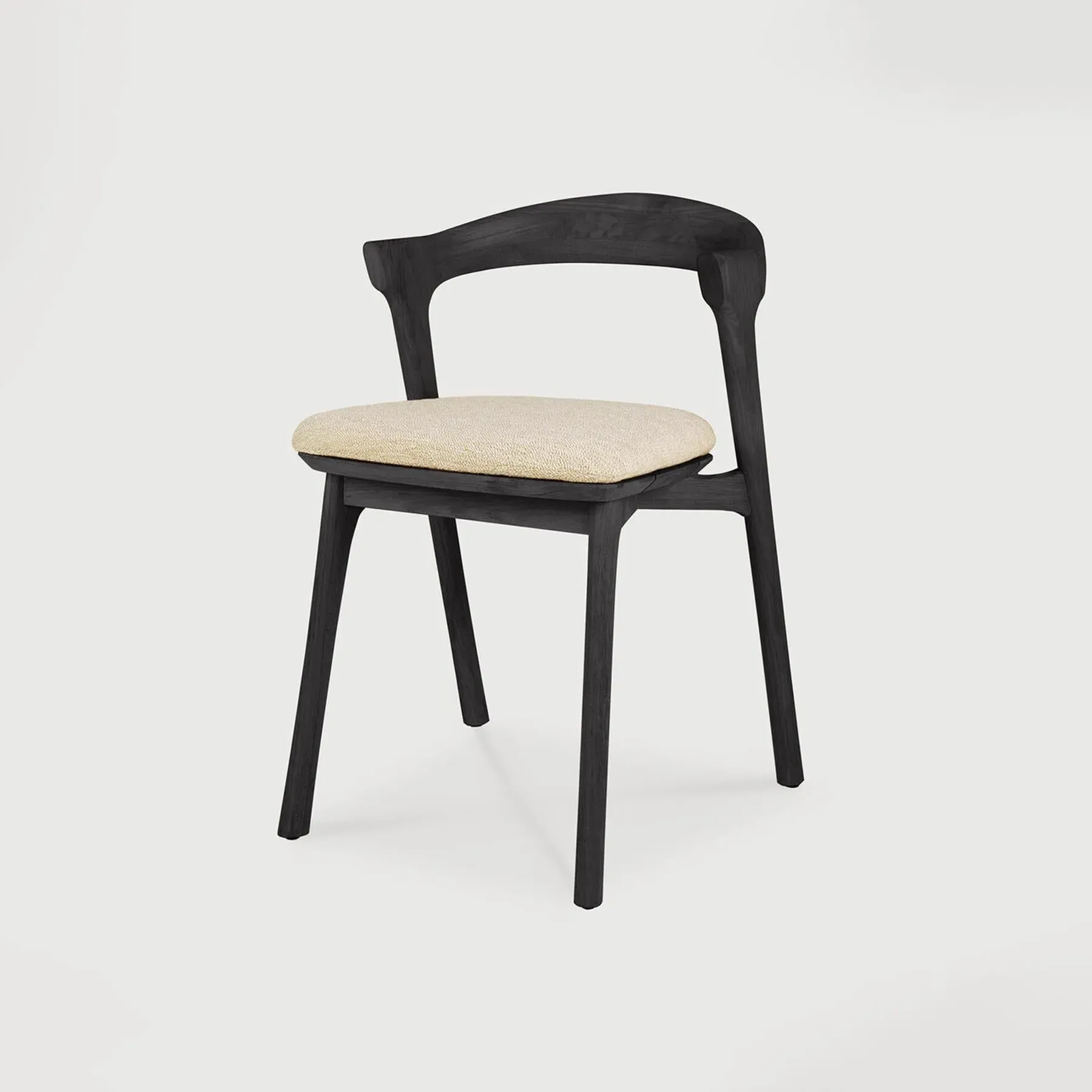 Outdoor Dining Chair with Cushion - Natural, Teak