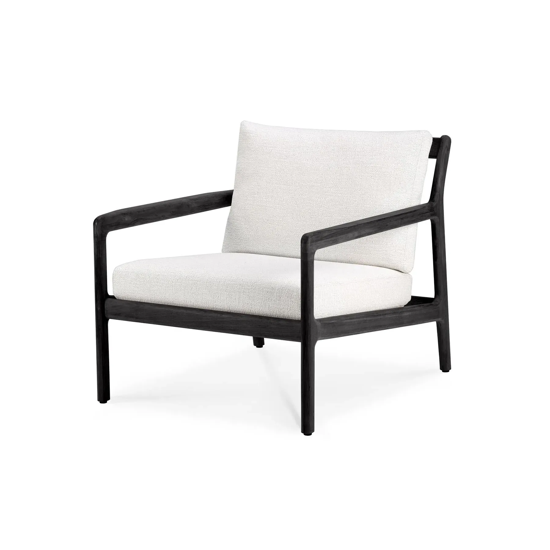 Outdoor Lounge Chair - Off White, Teak