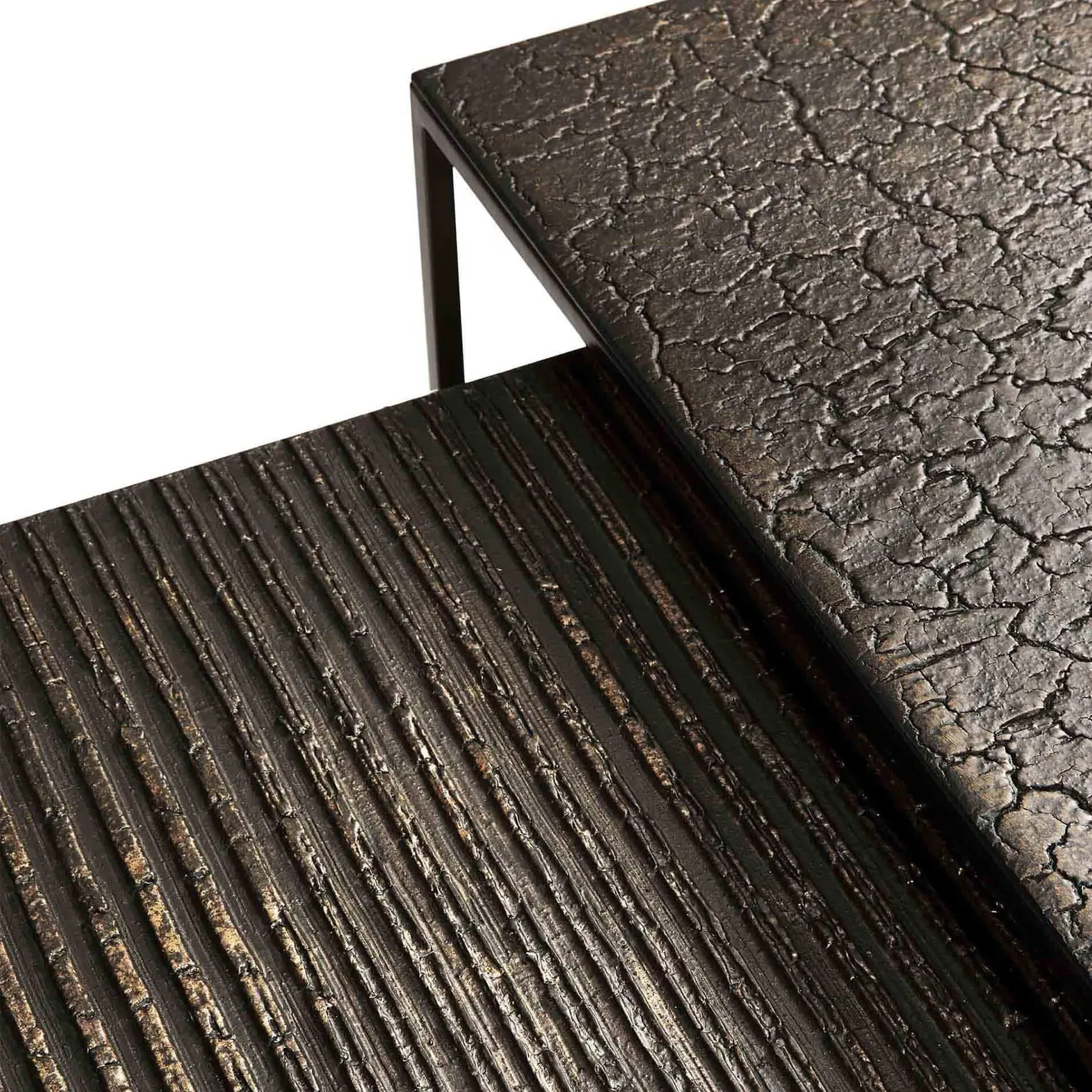 Pentagon Nesting Coffee Table Set - Whisky