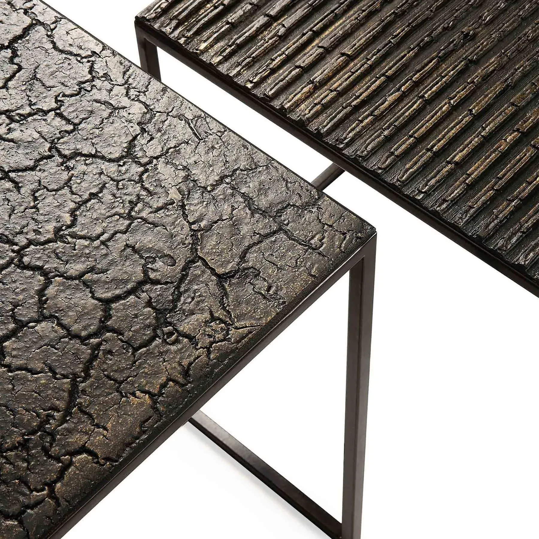 Pentagon Nesting Coffee Table Set - Whisky