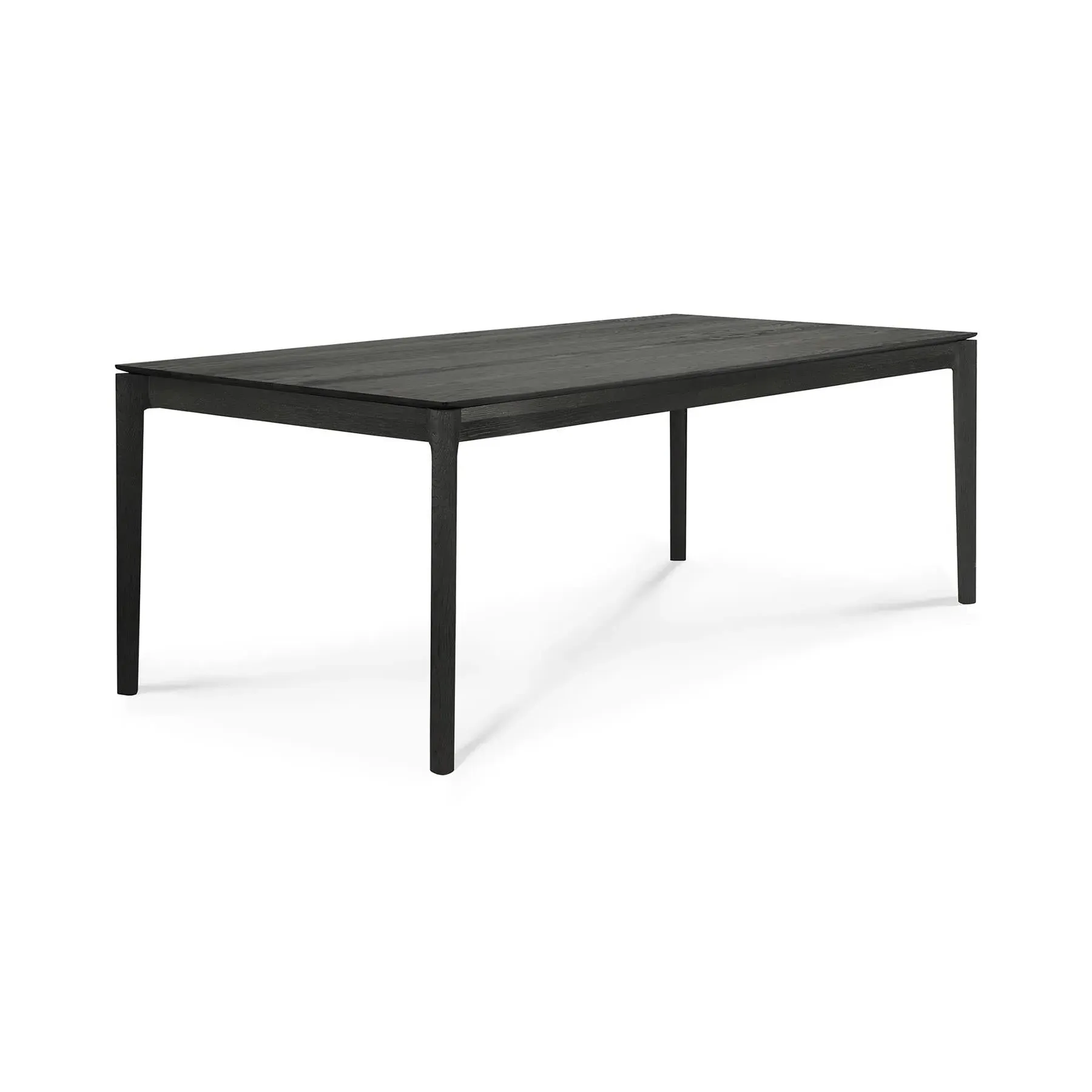 Rectangular Dining Table - Black Oak, Solid Wood