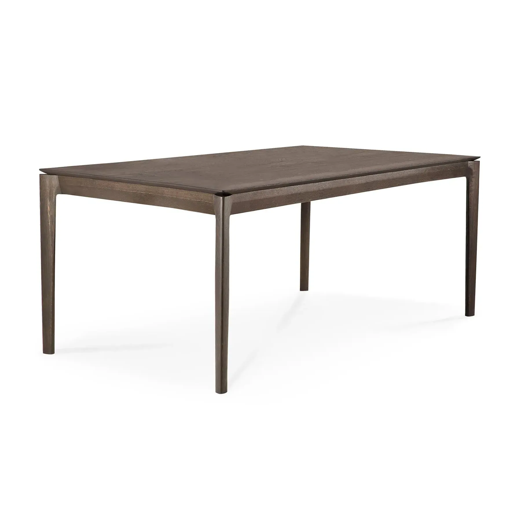Rectangular Dining Table - Brown Oak, Solid Wood