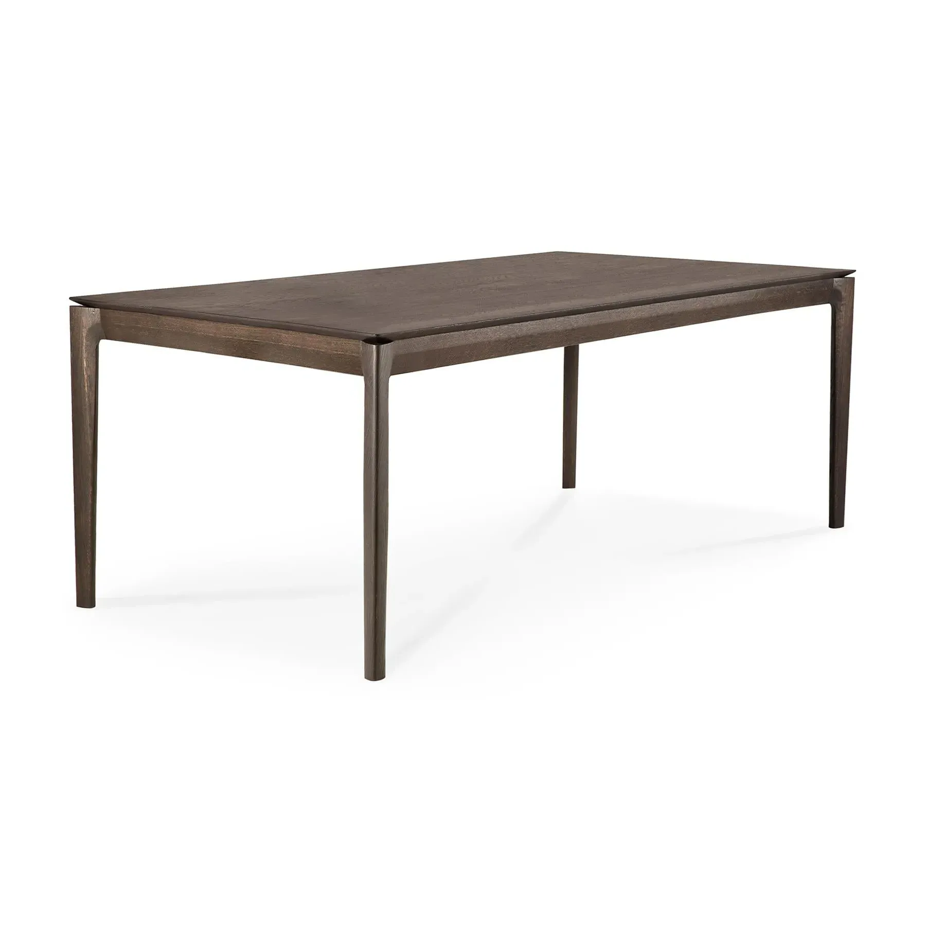 Rectangular Dining Table - Brown Oak, Solid Wood