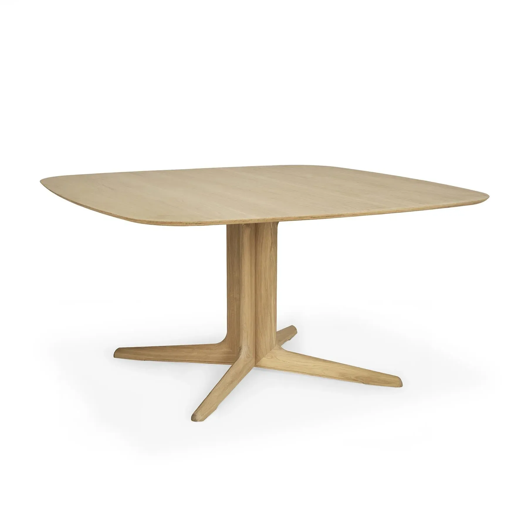 Rectangular Dining Table - Oak Brown, Solid Wood