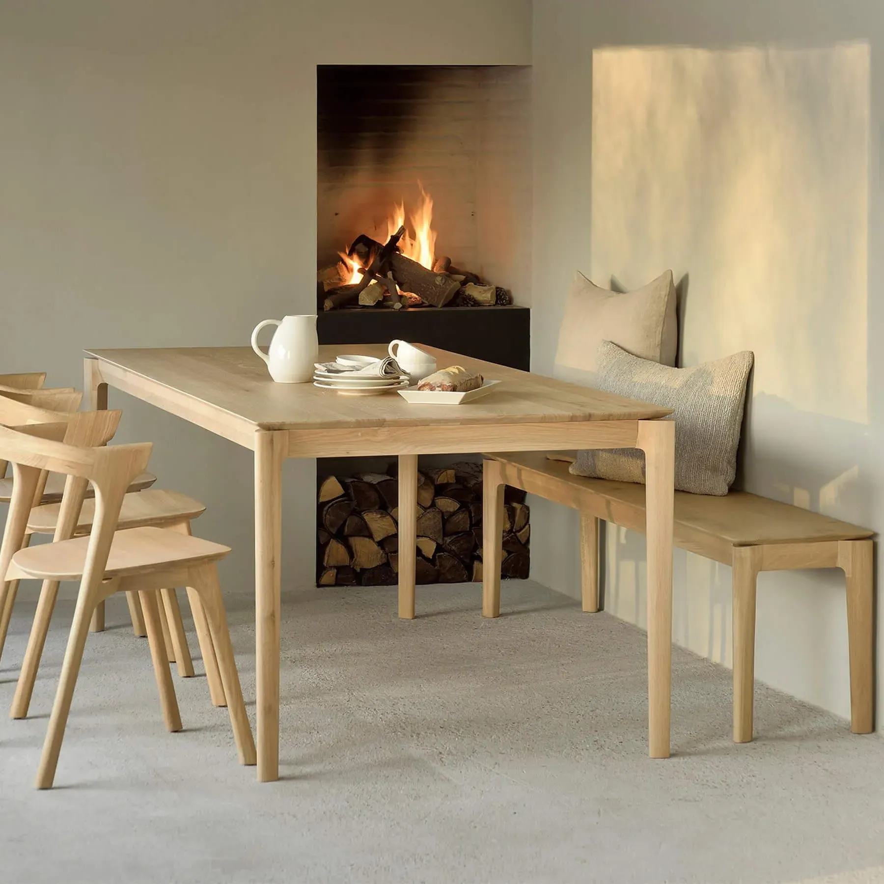 Rectangular Dining Table - Oak, Solid Wood