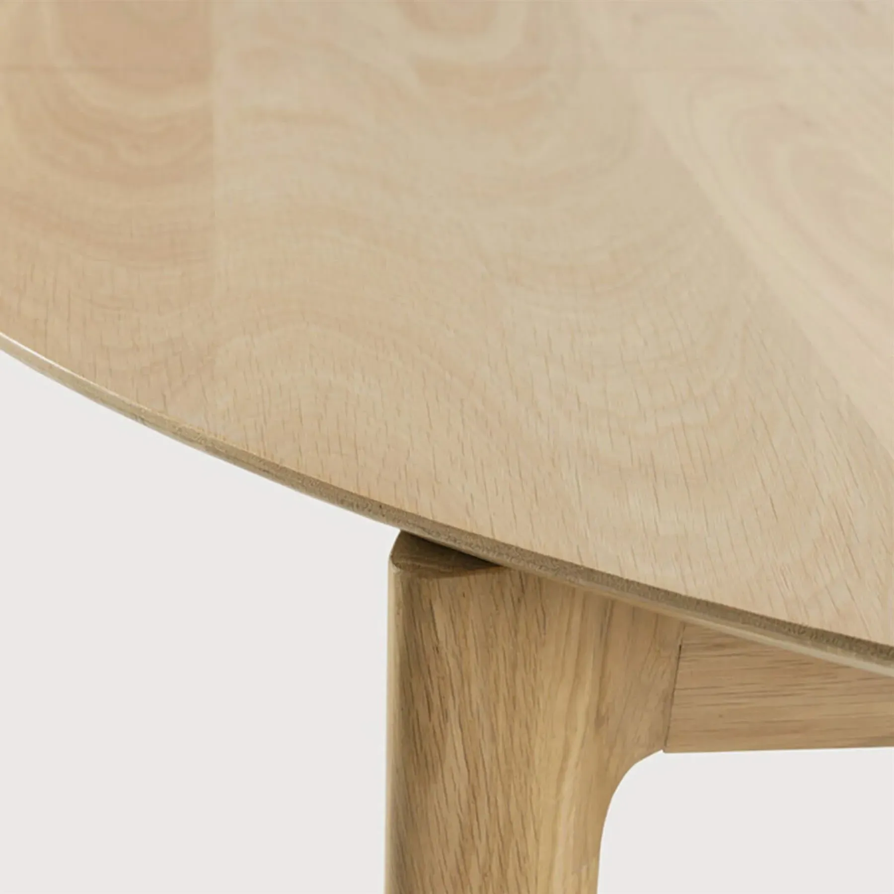 Round Extendable Dining Table - Oak, Solid Wood