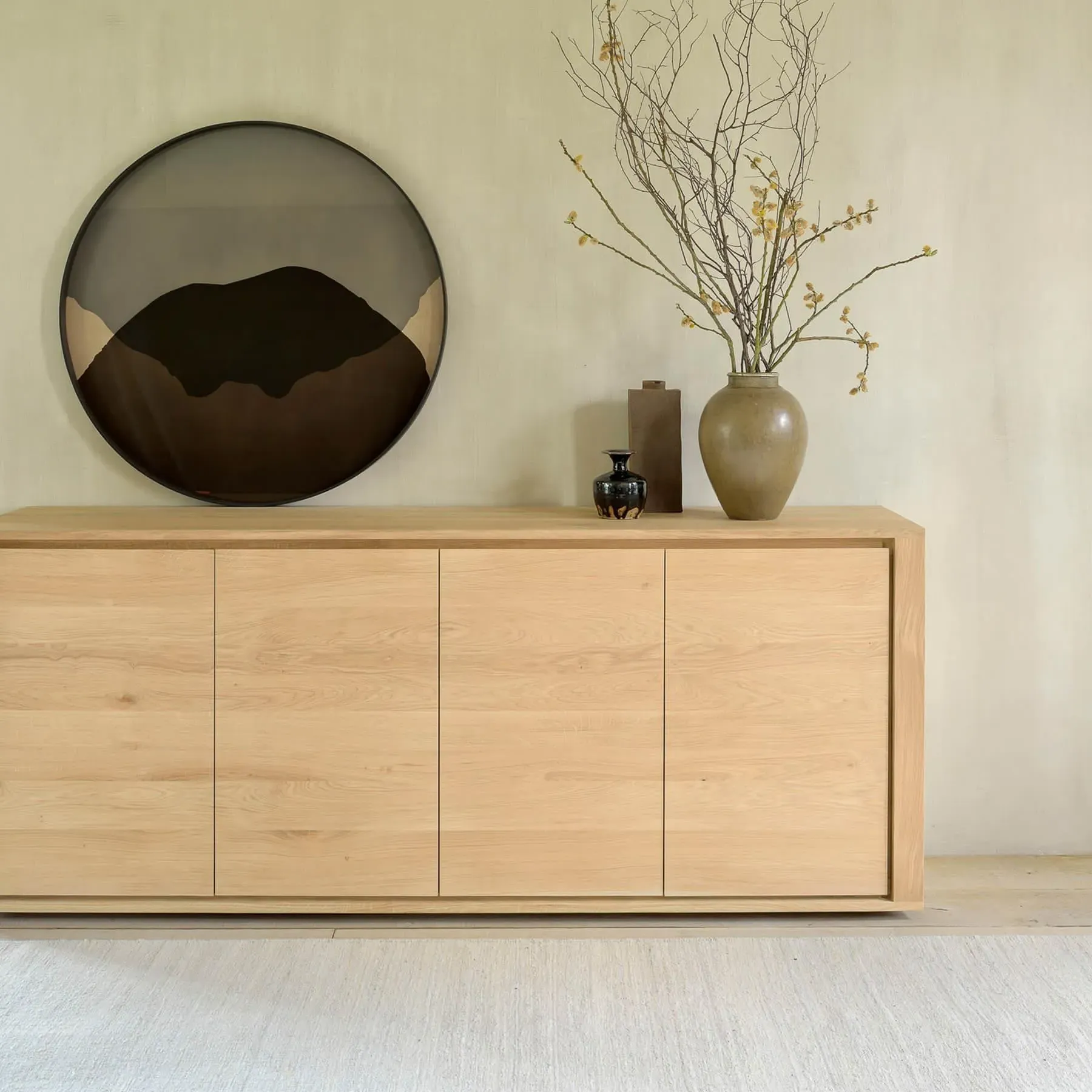 Shadow 3-Door Sideboard - Oak