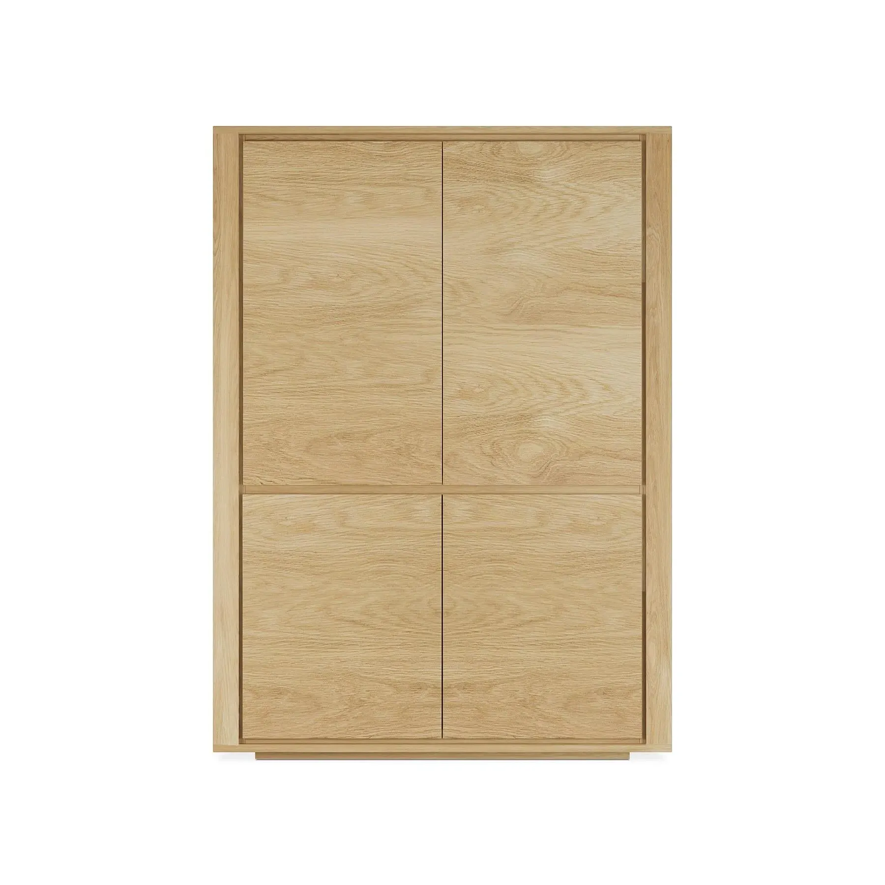 Shadow 4-Door Storage Cupboard - Oak image