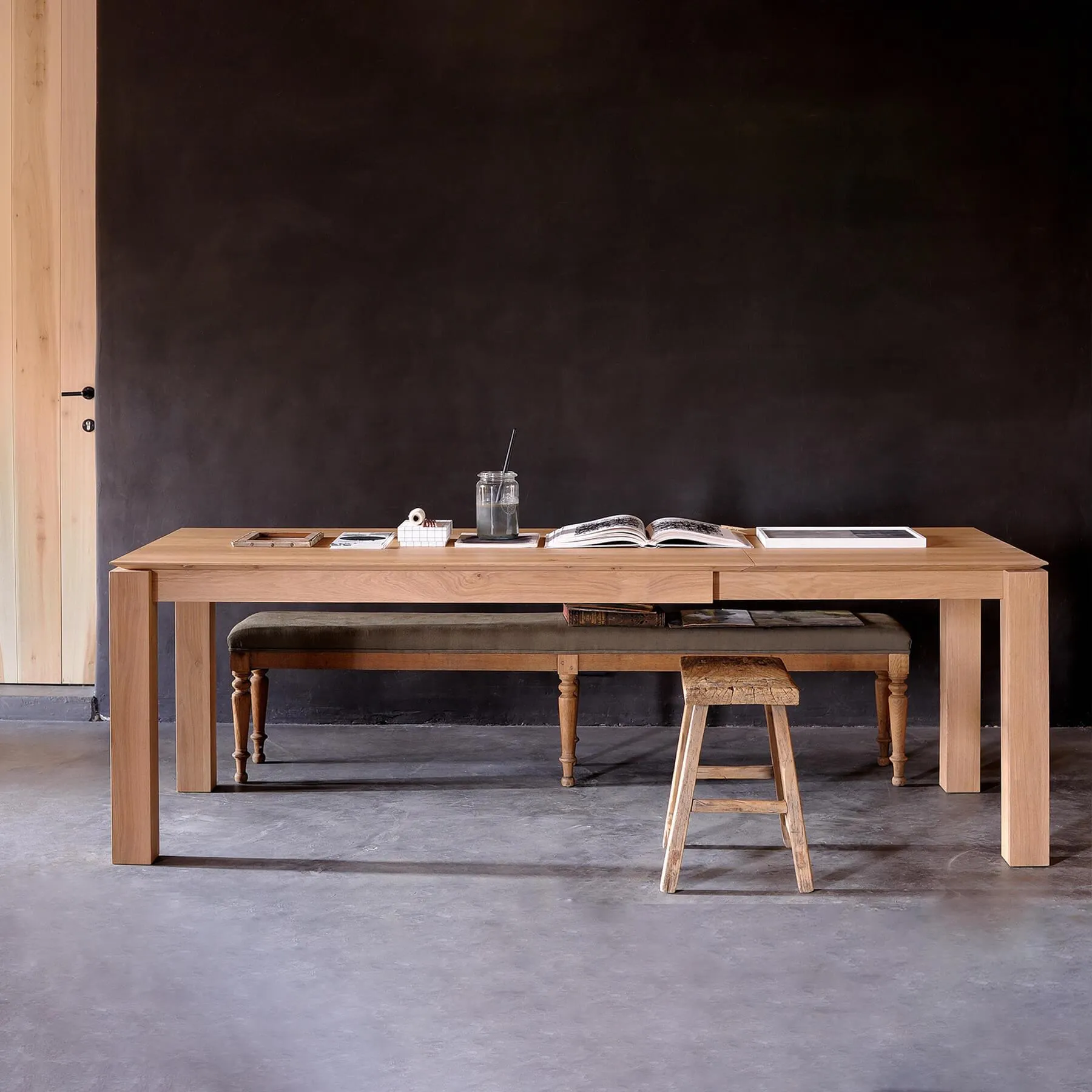 Small Extendable Dining Table - Solid Wood