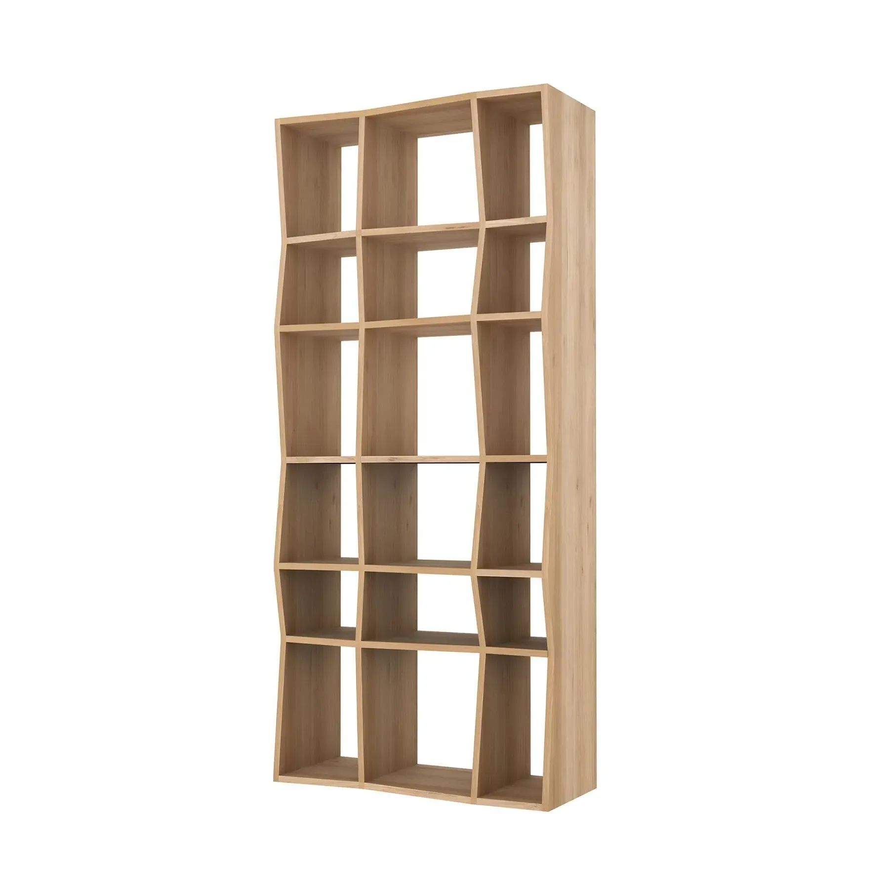 Small Z Rack Shelf System - Oak, Solid Wood