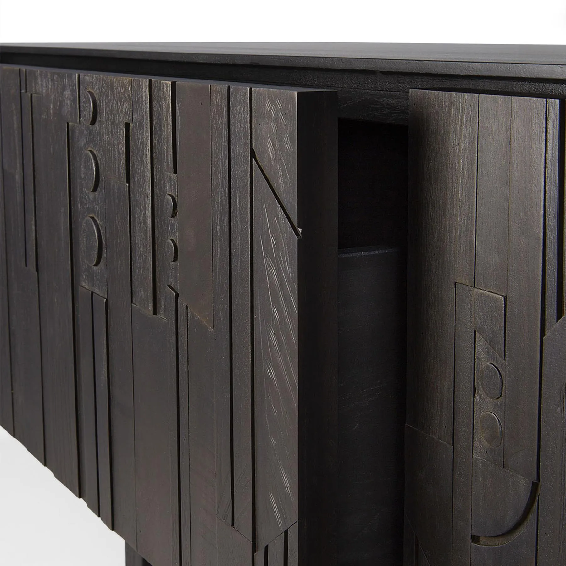 TV Cabinet with 1 Drawer - Mahogany, Teak