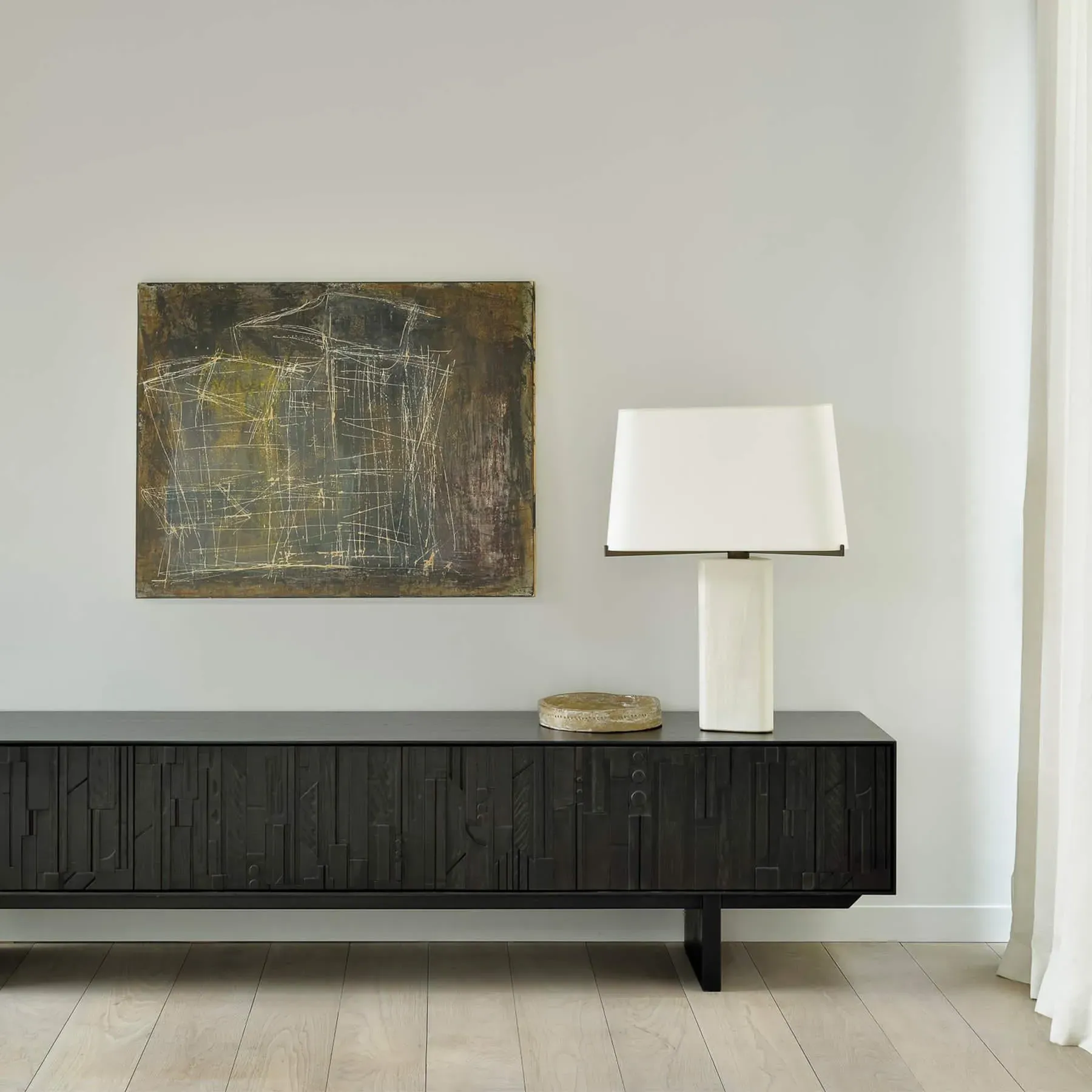 TV Cabinet with 2 Drawers - Mahogany, Teak