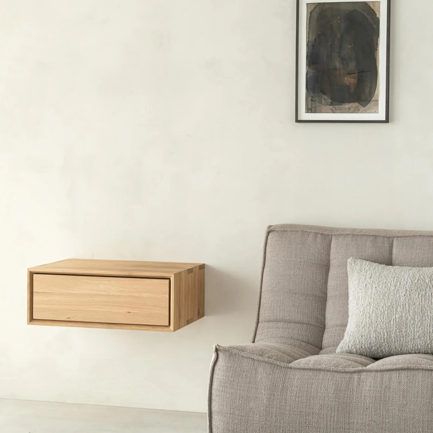 Wall-Mounted Nordic II Bedside - Solid Wood