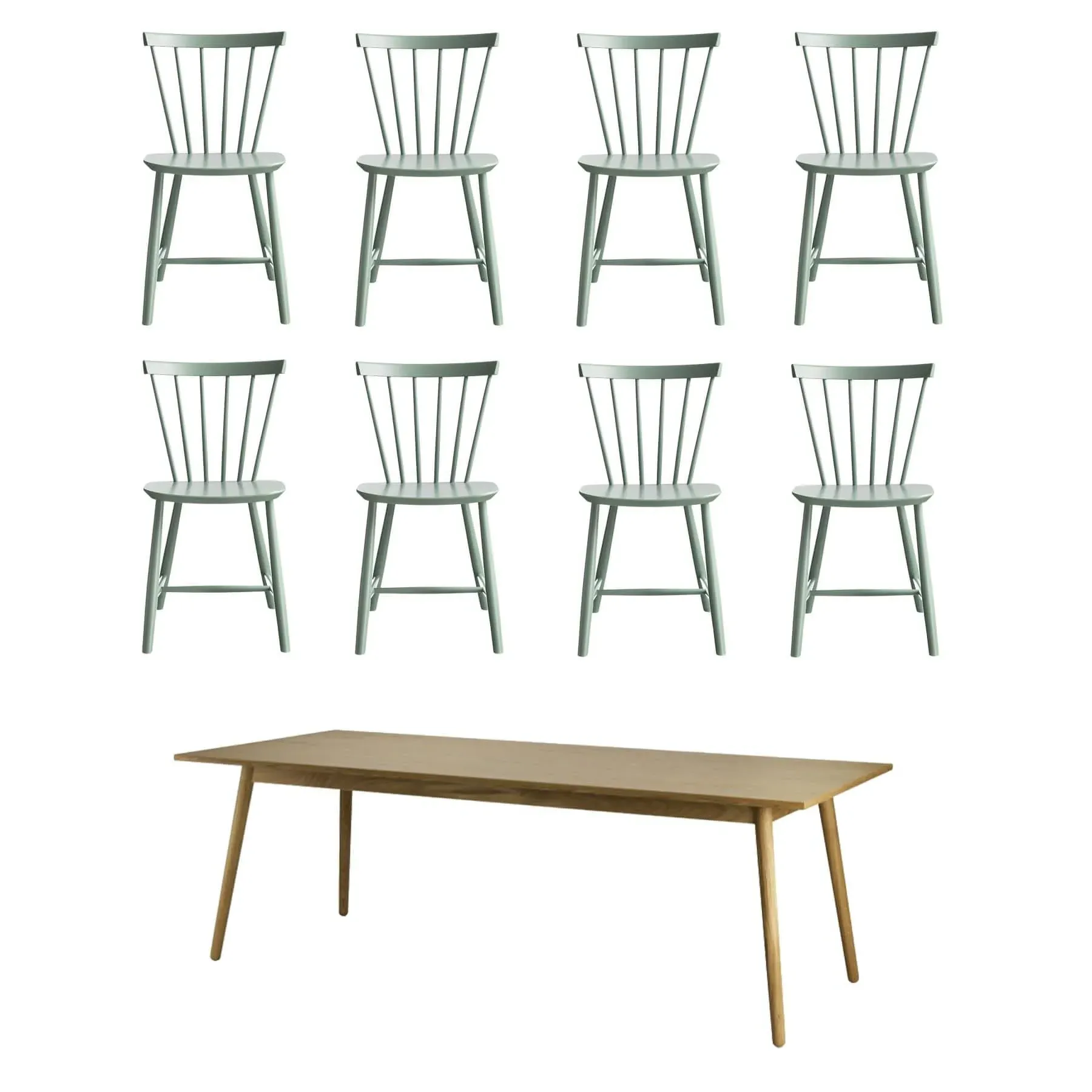 8-Seater Dining Bundle with Extensions - Grey