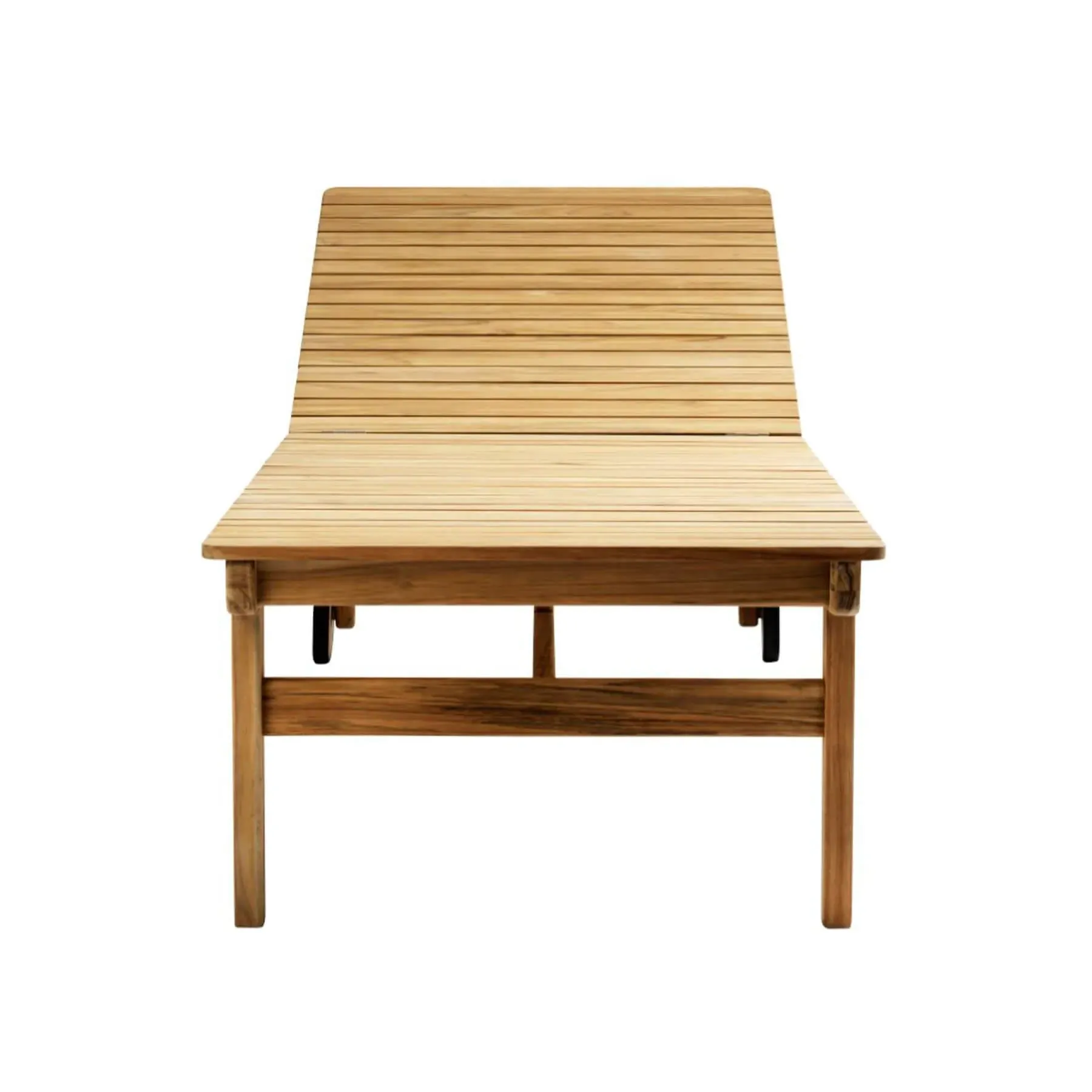 Adjustable Sunbed with 5 Positions - Teak