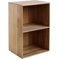 B98 Wide Bookcase Base - Oak