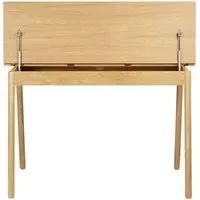 C68 Norrebro Desk with Storage - Nero, Lacquered Oak