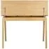 C68 Norrebro Desk with Storage - Nero, Lacquered Oak