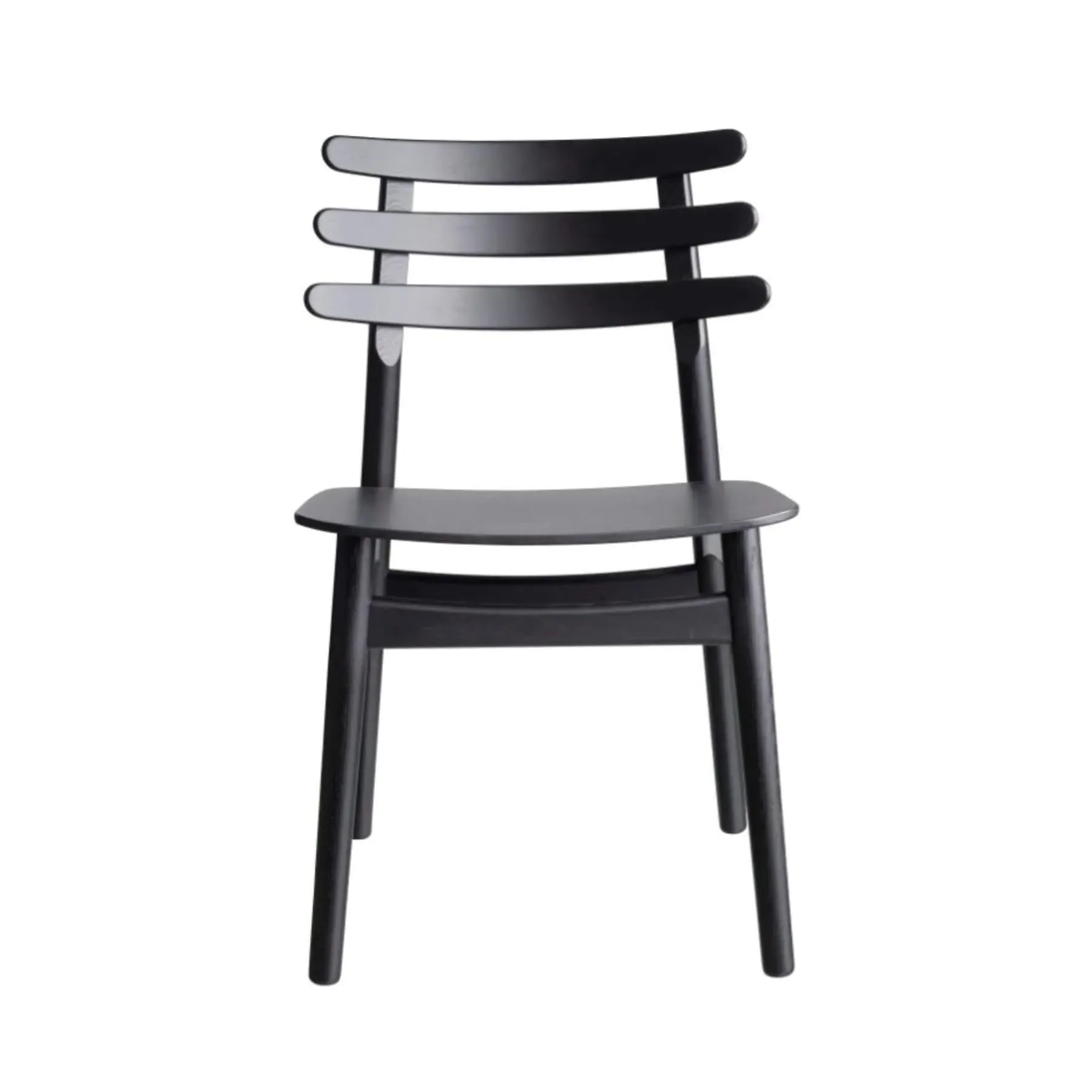 Dining Chair with Spoke Back - Black, Oak