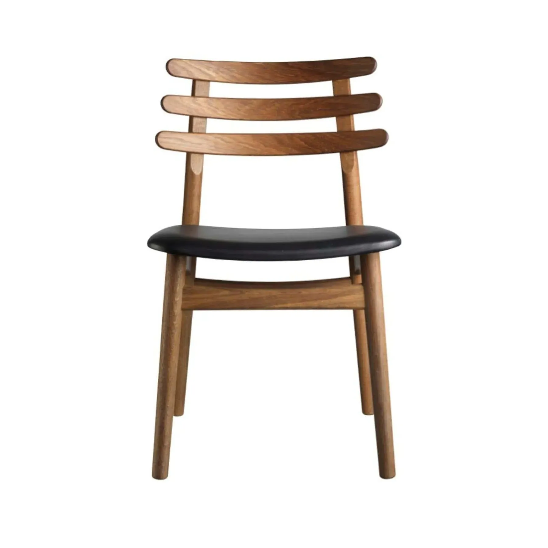 Dining Chair with Spoke Back - Cognac, Leather
